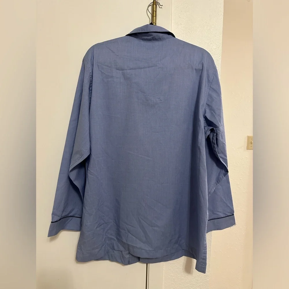 Brooks Brothers Nightware cotton pajama button up top shirt M - Picture 2 of 5